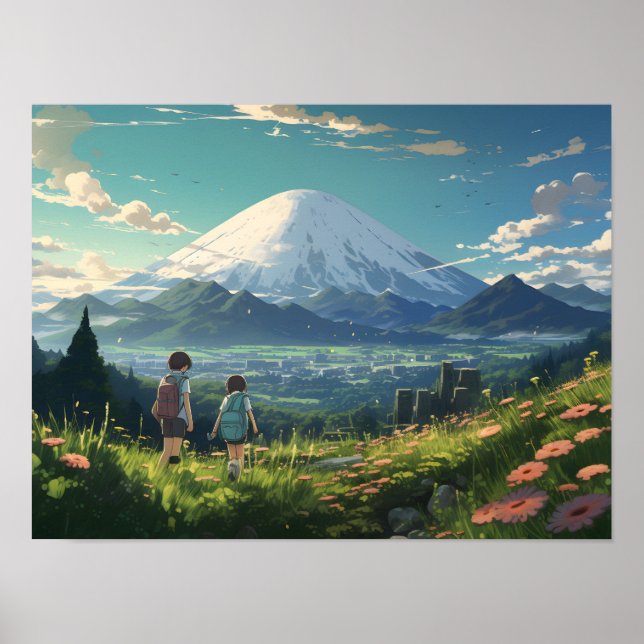 Poster Paisagem Anime (Frente)