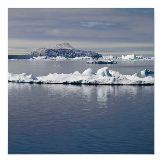 Pôster Paisagem Antártica (Frente)