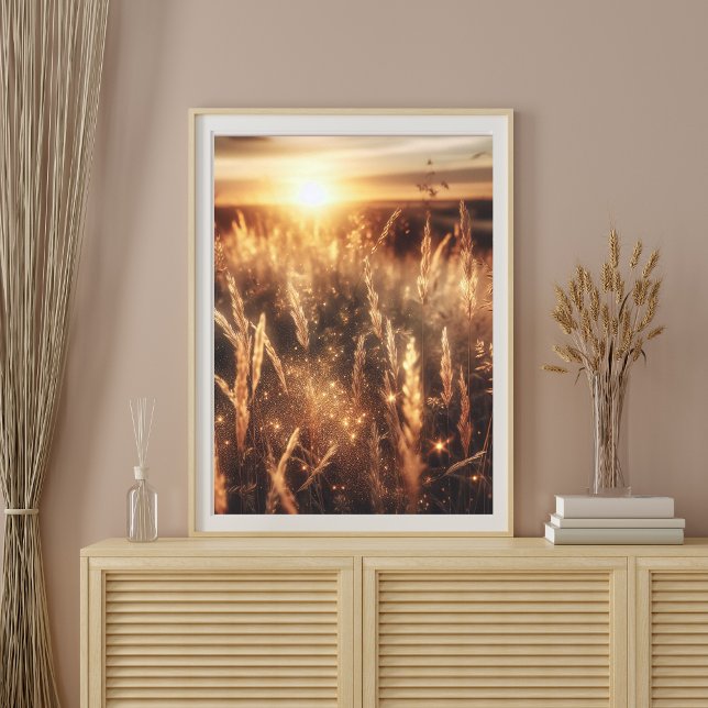 Poster Paisagem assombrosa Natureza Arte Sunset (Criador carregado)