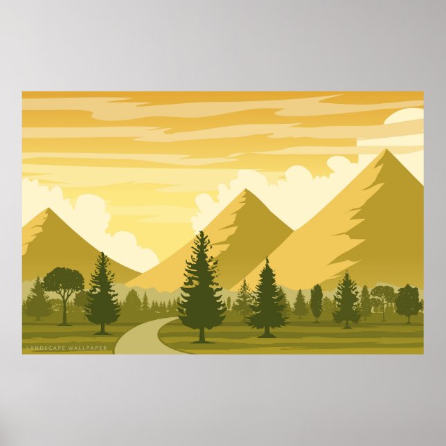 Poster Paisagem bonita (Frente)