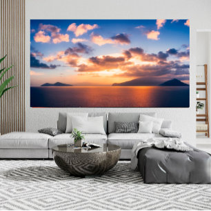 Poster Paisagem bonita no norte do Pacífico Tropical Sul