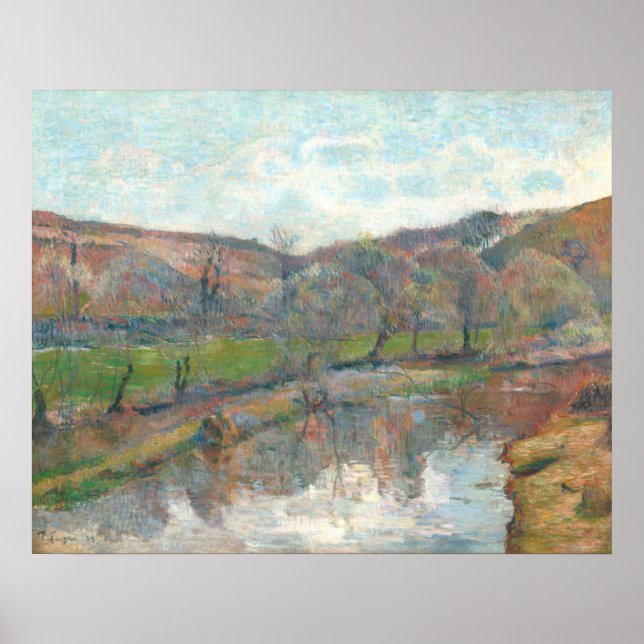 Poster Paisagem Brittany - Paul Gauguin Fine Art (Frente)