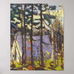 Poster Paisagem Canadiana - Campo de Artista por Tom Thom