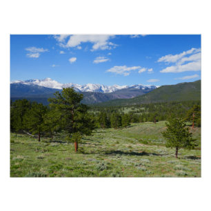 Pôster Paisagem Cênica da Vista da Montanha Rochosa