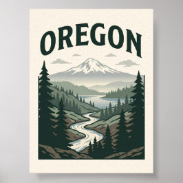 Poster Paisagem Cênica de Oregon