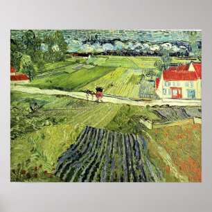 Poster Paisagem com Carruagem e Trem