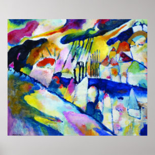 Pôster Paisagem com Chuva por Wassily Kandinsky