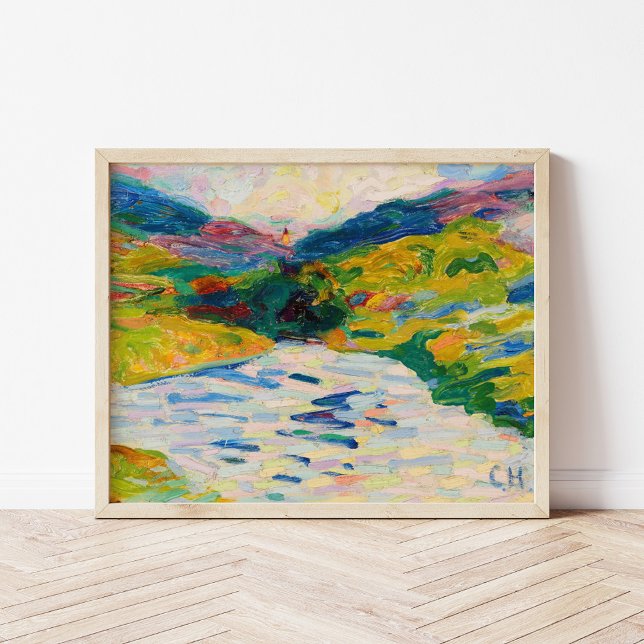 Poster Paisagem com um rio | Curt Herrmann (Criador carregado)