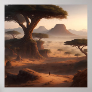 Poster paisagem da África Oriental
