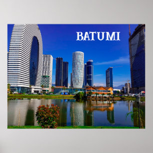 Poster Paisagem da Arquitetura do Batumi Georgia