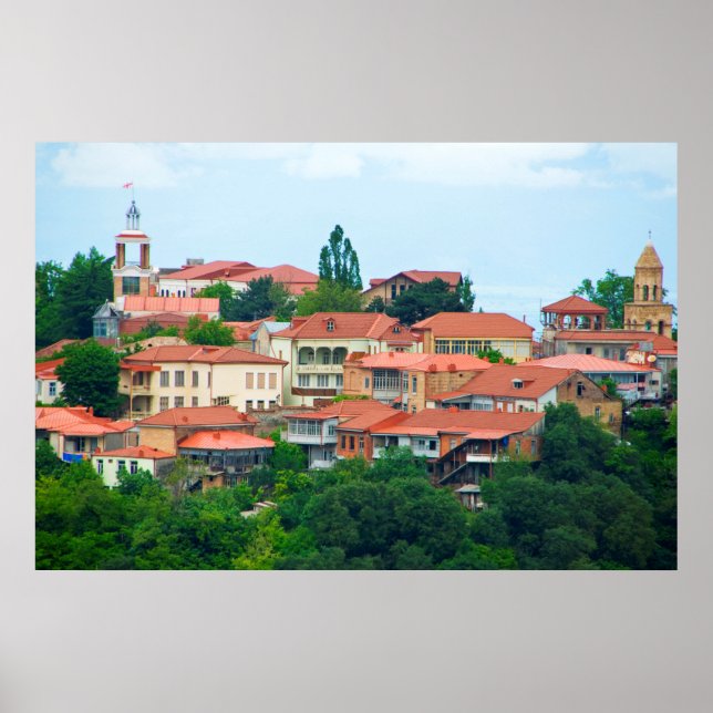 Poster Paisagem da Cidade da Geórgia (Frente)