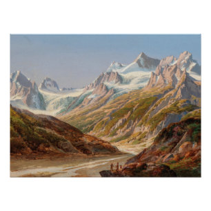 Pôster Paisagem da Montanha Silvretta - Ignaz Dorn