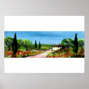PÔSTER PAISAGEM DA TOSCANA