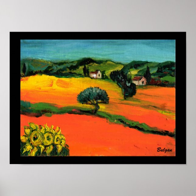 POSTER PAISAGEM DA TÚSCULA COM FANTASIA (Frente)