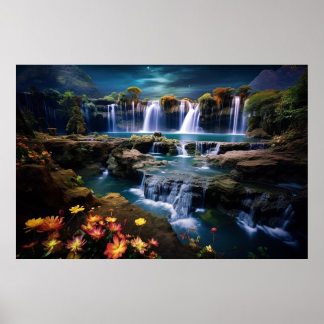 Poster Paisagem das Cascas Natureza Calma (Frente)