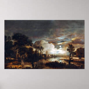 Poster Paisagem de Aert camionete der Neer Enluarada