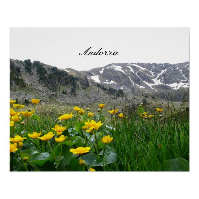 Pôster paisagem de Andorra (Frente)