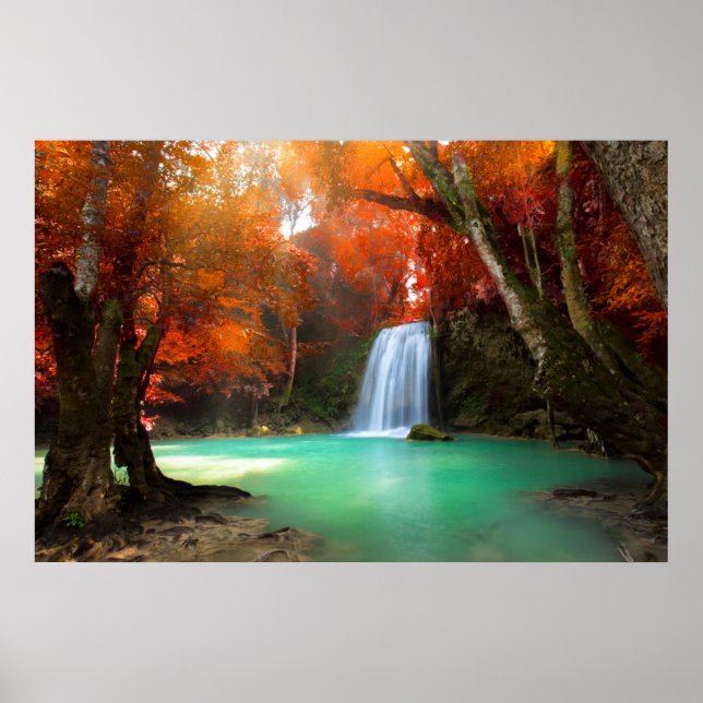 Poster Paisagem de ângulo | Kanchanaburi, Tailândia (Frente)