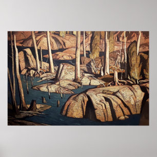 Poster Paisagem de Backwater por AJ Casson canadense