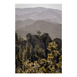 Pôster Paisagem de Belos Montes de Dakota do Sul