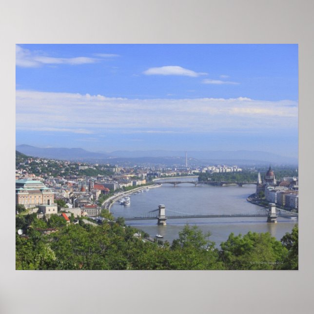 Poster Paisagem de Budapeste (Frente)