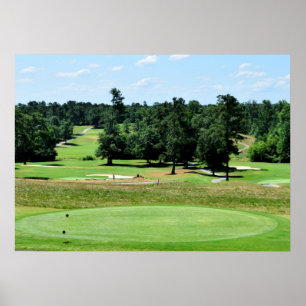 Poster paisagem de campo de golfe