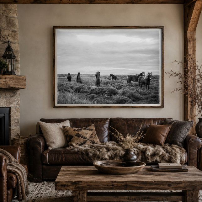 Poster Paisagem de Cavalos Selvagens (Criador carregado)