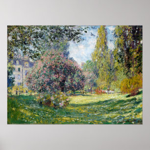 Poster Paisagem de Claude Monet o Parc Monceau