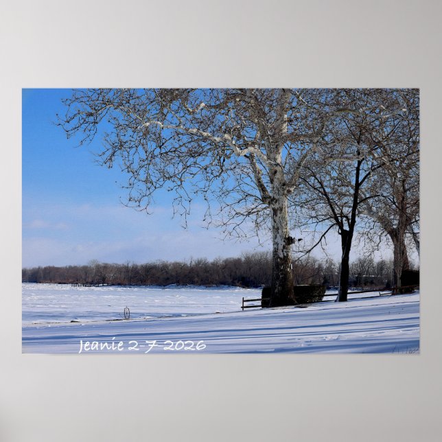 Poster Paisagem de Inverno (Frente)