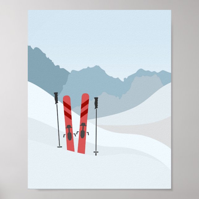 Poster Paisagem de inverno (Frente)