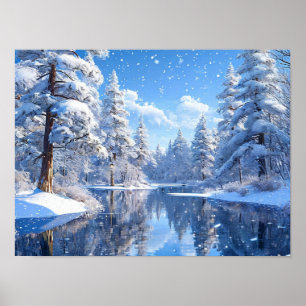 Poster Paisagem de inverno