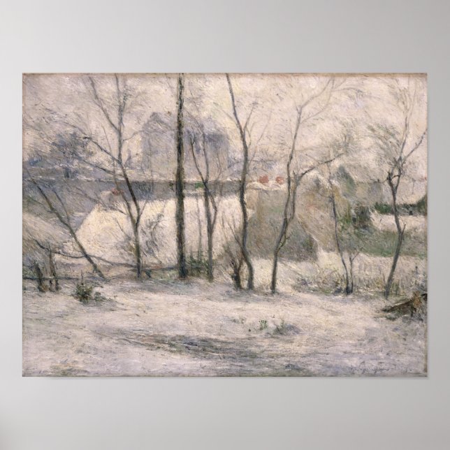 Pôster Paisagem de inverno, 1879 (Frente)