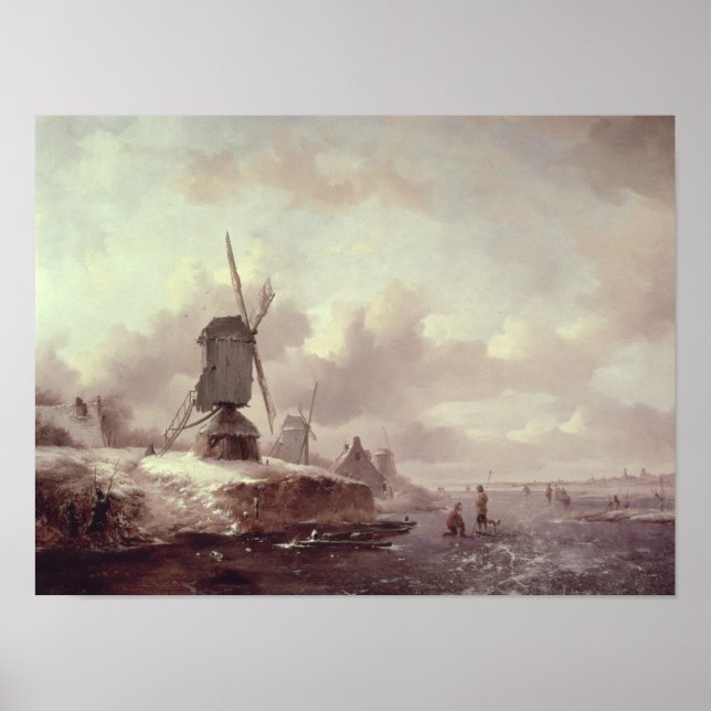 Pôster Paisagem de inverno 2 (Frente)