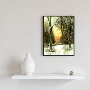 Poster Paisagem de Inverno, Arte Refinada