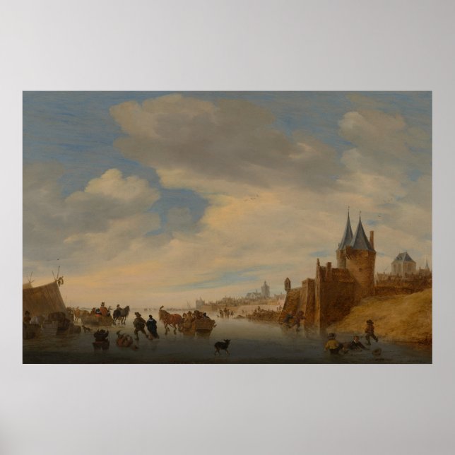 Poster Paisagem de inverno em Arnhem | 1653 (Frente)