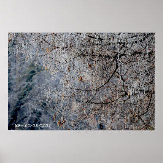 Poster Paisagem de inverno maravilhosa