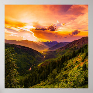 Poster Paisagem de Montana Cênica