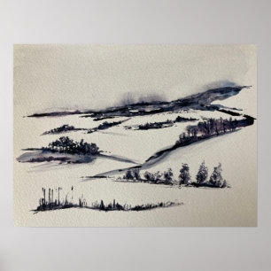 Poster Paisagem de Neve
