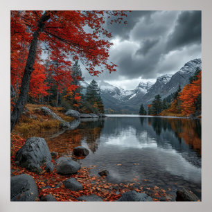 Poster Paisagem de outono deslumbrante