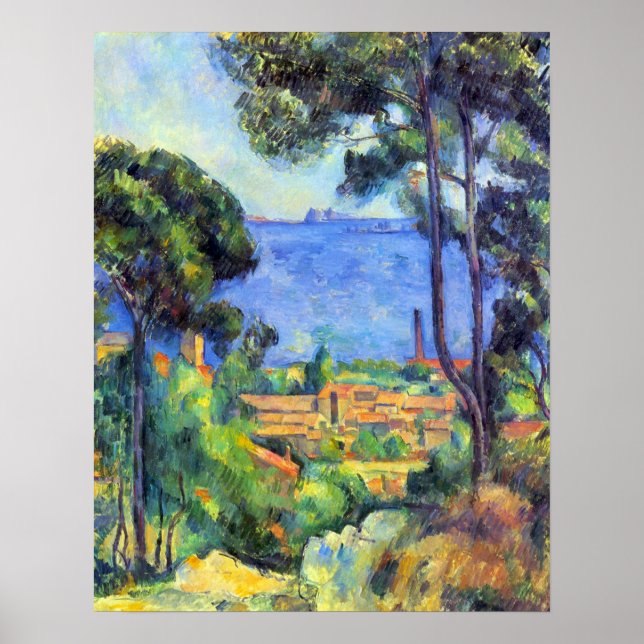 Poster Paisagem de Paul Cezanne (Frente)