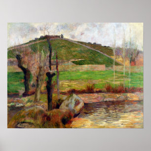 Poster Paisagem de Paul Gauguin perto de Pont-Aven