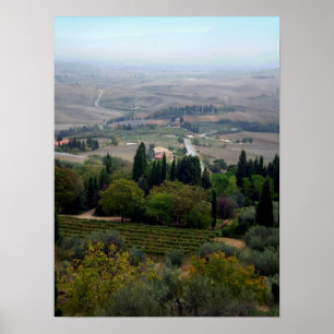 Poster Paisagem de Pienza