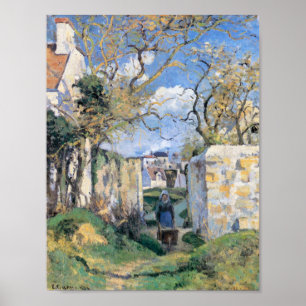Poster Paisagem de Pontoise (1874)   Camille Pissarro