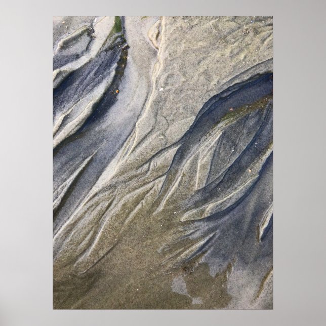 Poster Paisagem de praia Abstrato Art (Frente)