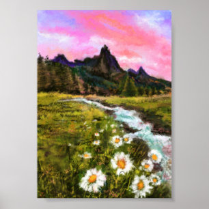 Poster Paisagem de Primavera - Florindo - Pintura Origina