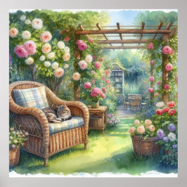 Poster Paisagem de retenção do jardim 3