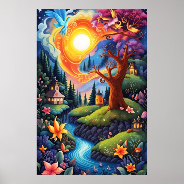 Poster Paisagem de Storybook 3 (Frente)