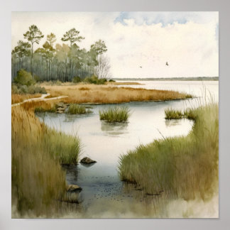 Poster Paisagem de Swamp