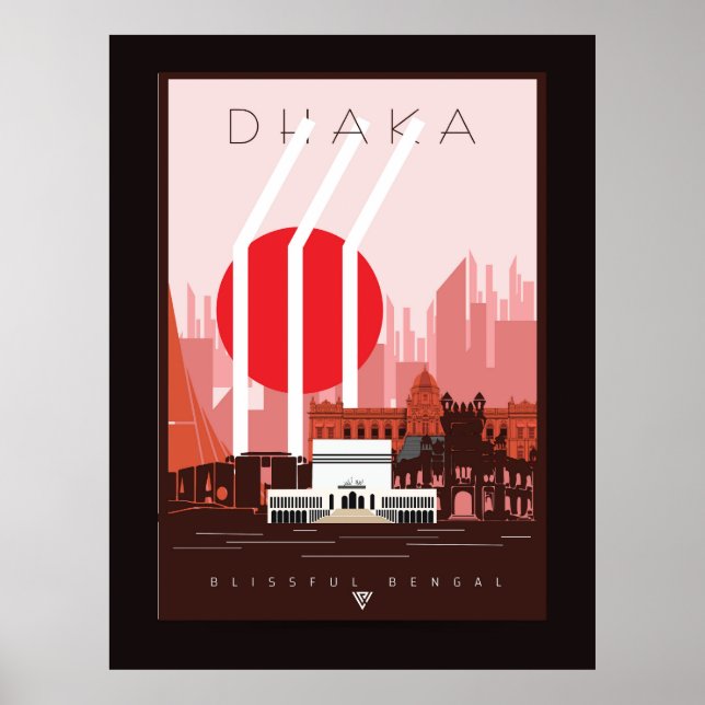Poster Paisagem Dhaka (Frente)