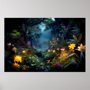 Poster Paisagem Dimensão Mágica Arte Planeta Fantástica
